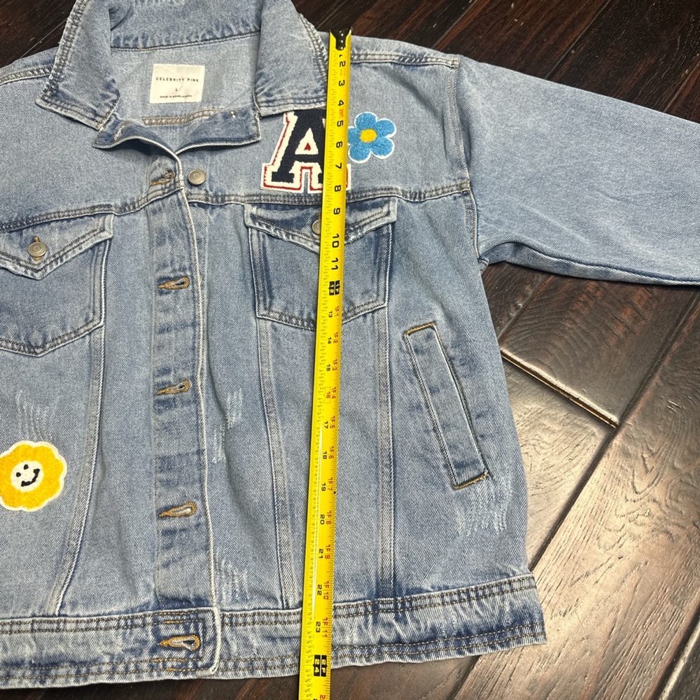 Jeans Jacket With Patchwork Long Sleeve Casual Bo… - image 4